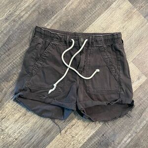 American Eagle Outfitters Black Athletic Shorts Elastic Waistband